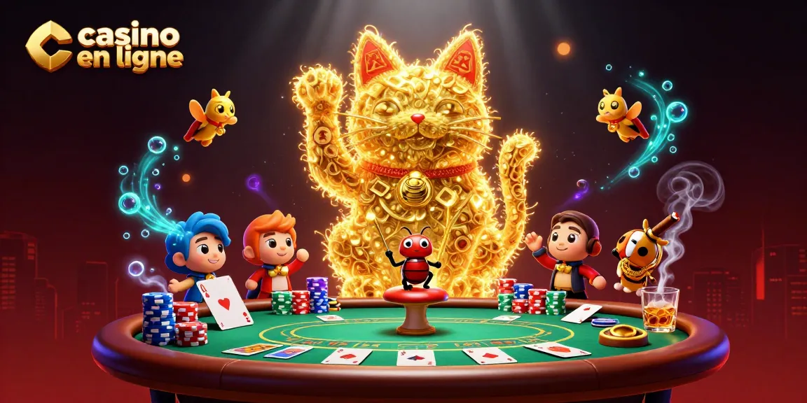 Découvrez le chat porte-bonheur en forme de feu follet dans un casino en ligne