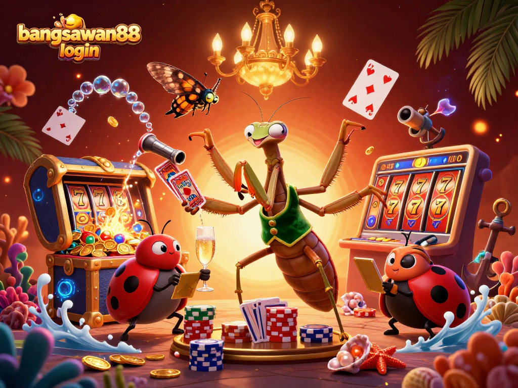 Experience the excitement of bangsawan88 login with our vibrant casino scene illustration.