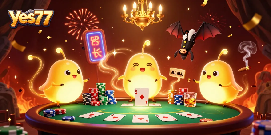 Gambarlah saat bermain poker di yes77 dengan cahayanya yang memukau di kasino gua.