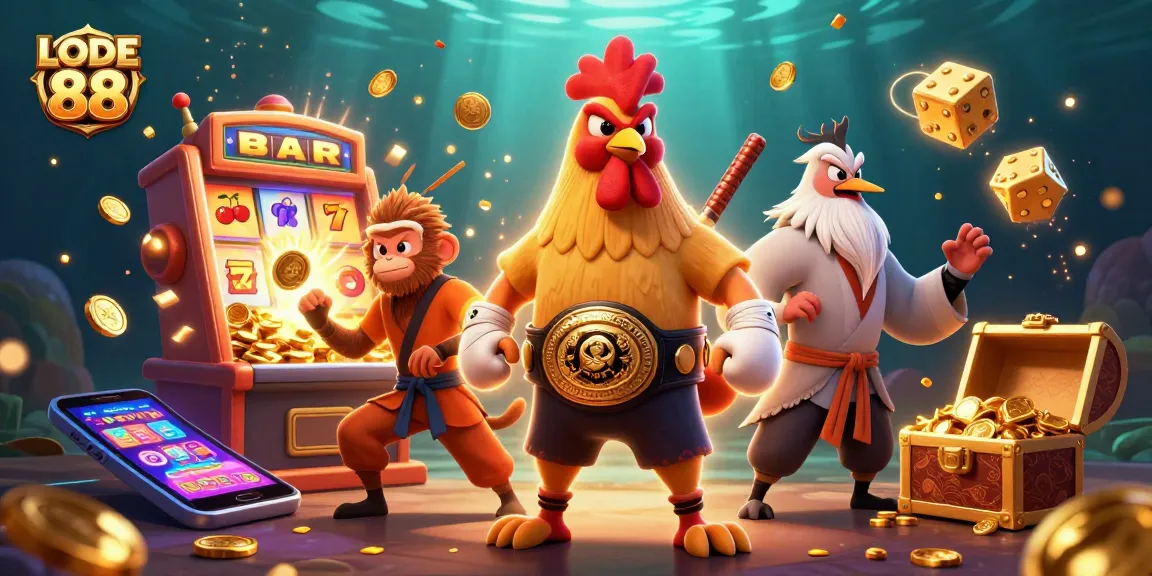 Experience LODE 88's exciting games with vibrant 3D characters and thrilling casino elements.