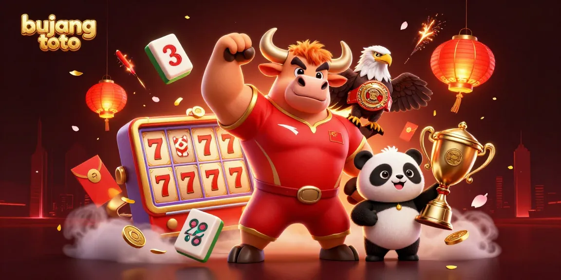 Experience the excitement of bujang toto with a vibrant casino scene featuring characters and slot elements.