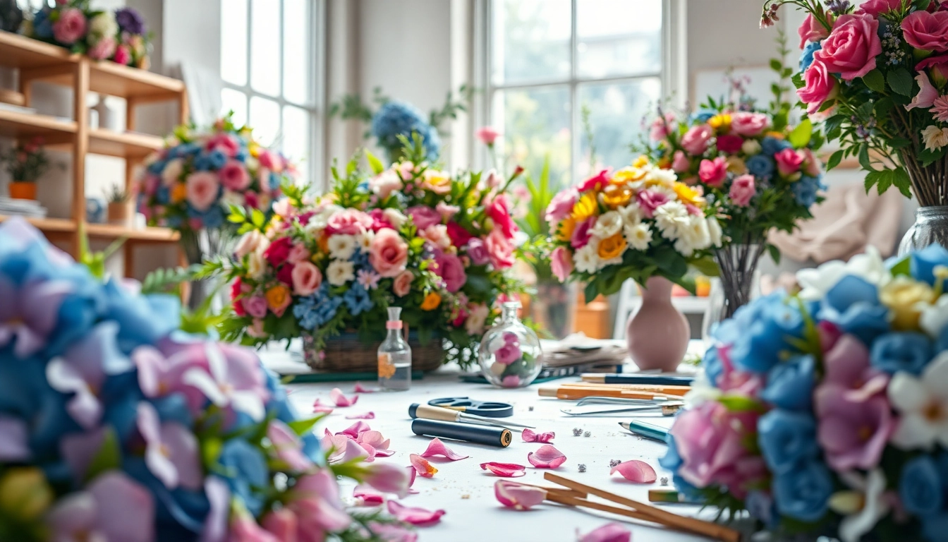 Die kreativen Arrangements der bluetenbande zeigen die Vielfalt und Schönheit floraler Designs.