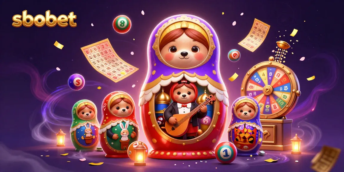 Experience sbobet excitement with vibrant casino-themed 3D illustration showcasing lively characters and elements.