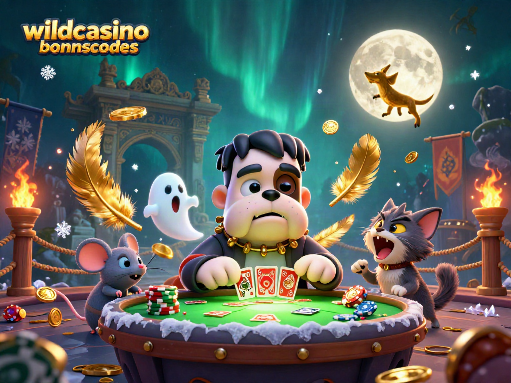 Engaging Wild Casino Bonus Codes theme featuring playful characters and dynamic gaming elements.