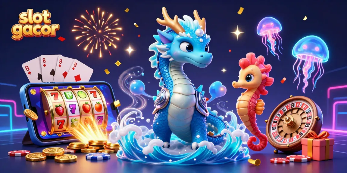 Engage in thrilling gameplay with slot gacor showcased in a vibrant 3D illustration.