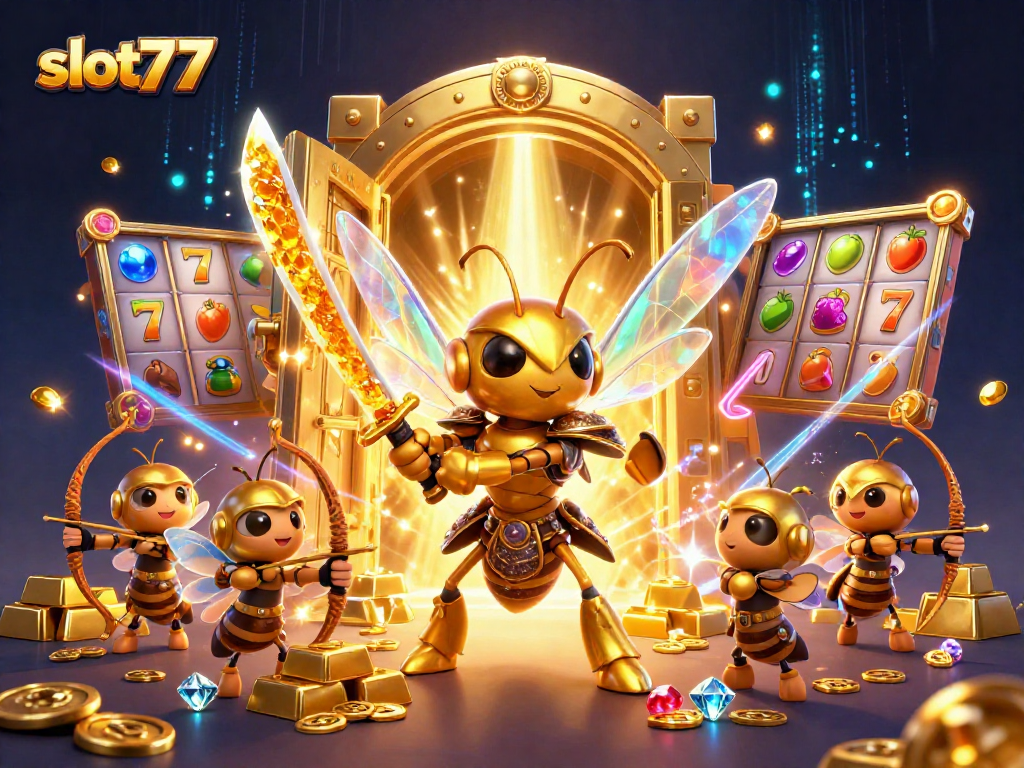 Experience thrilling wins at slot777 with vibrant characters in an engaging slot environment.