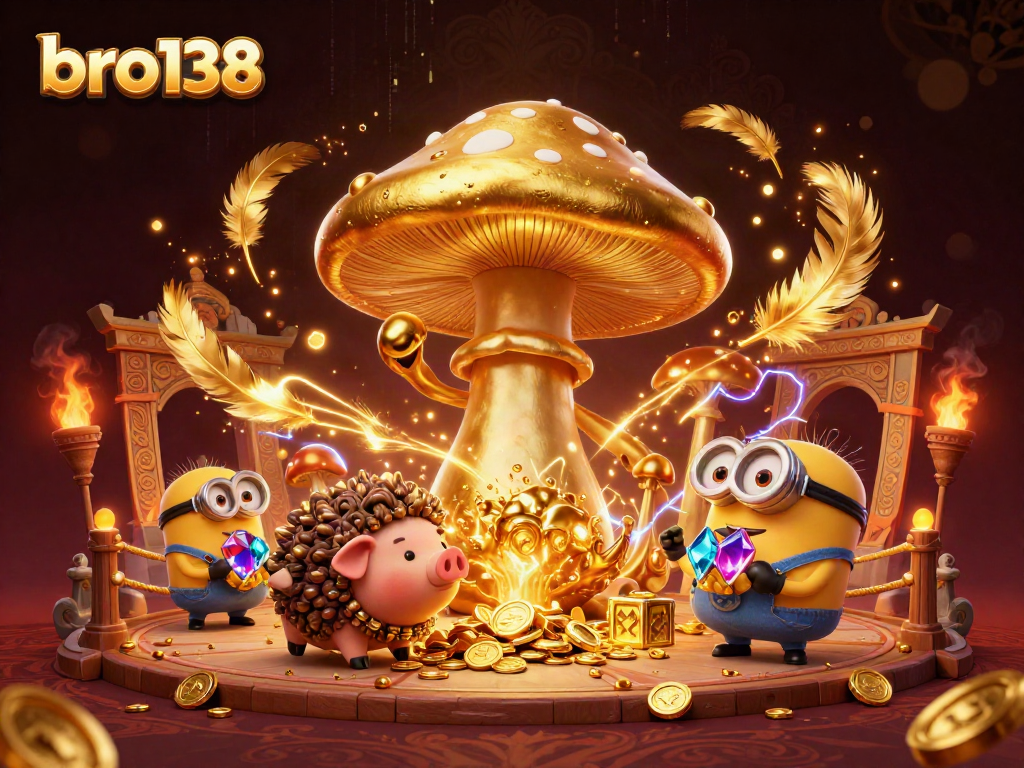 Engage in winning adventures with bro138 at a golden mushroom wizard casino!