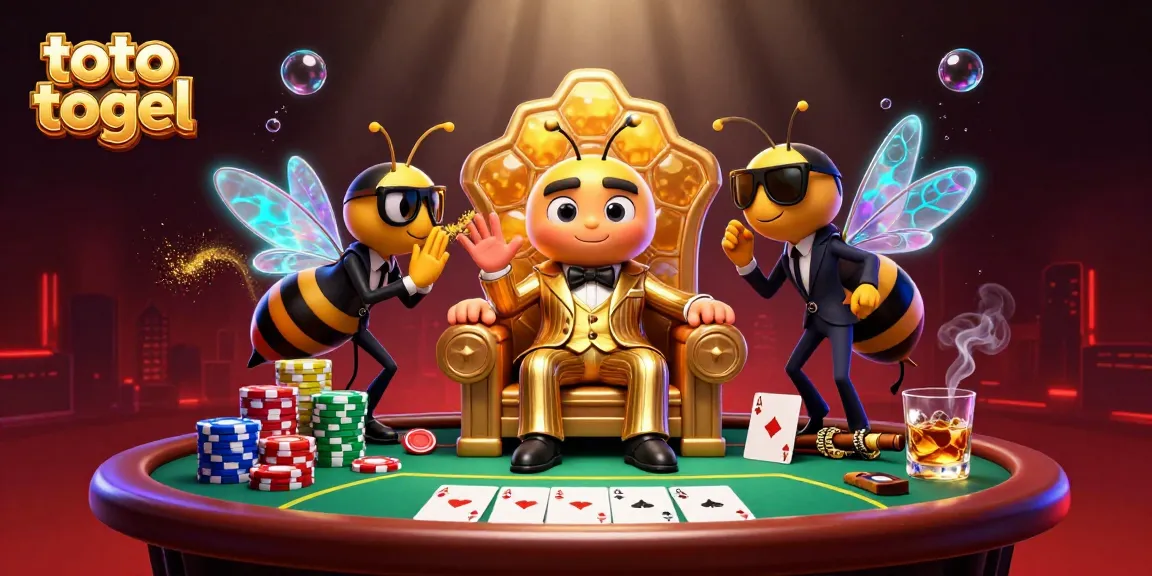 Menangkan permainan toto togel dengan bumblebee bos dan pengawal wasp di kasino 3D yang megah.