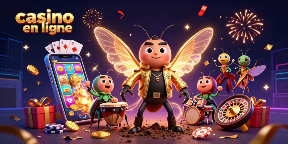 Plongez dans le monde vibrant du casino en ligne avec notre illustration détaillée d'une scène animée.