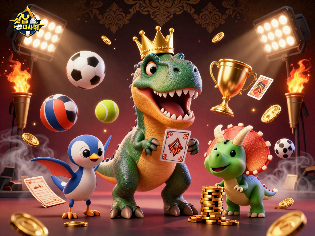 Enhance your experience with 성남출장마사지, a vibrant casino-themed illustration featuring engaging characters and dynamic sports elements.