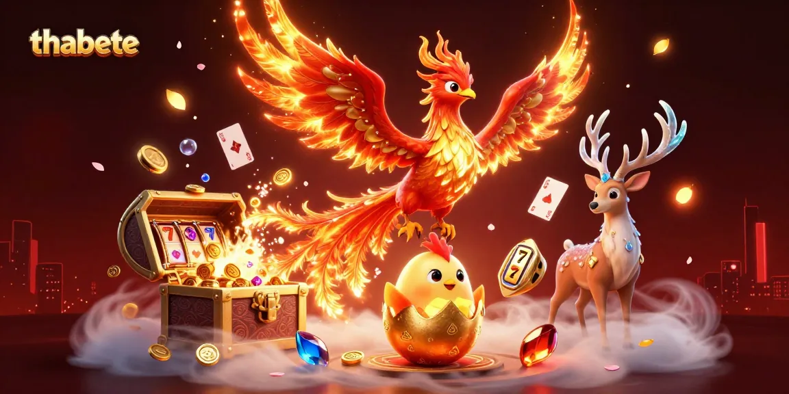 Experience the excitement of thabete with dynamic casino elements and vibrant characters celebrating wins.