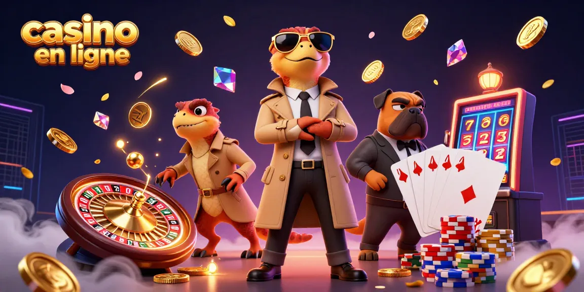 Les raptors déguisés en VIP dans un casino en ligne, entourés de jackpots brillants.
