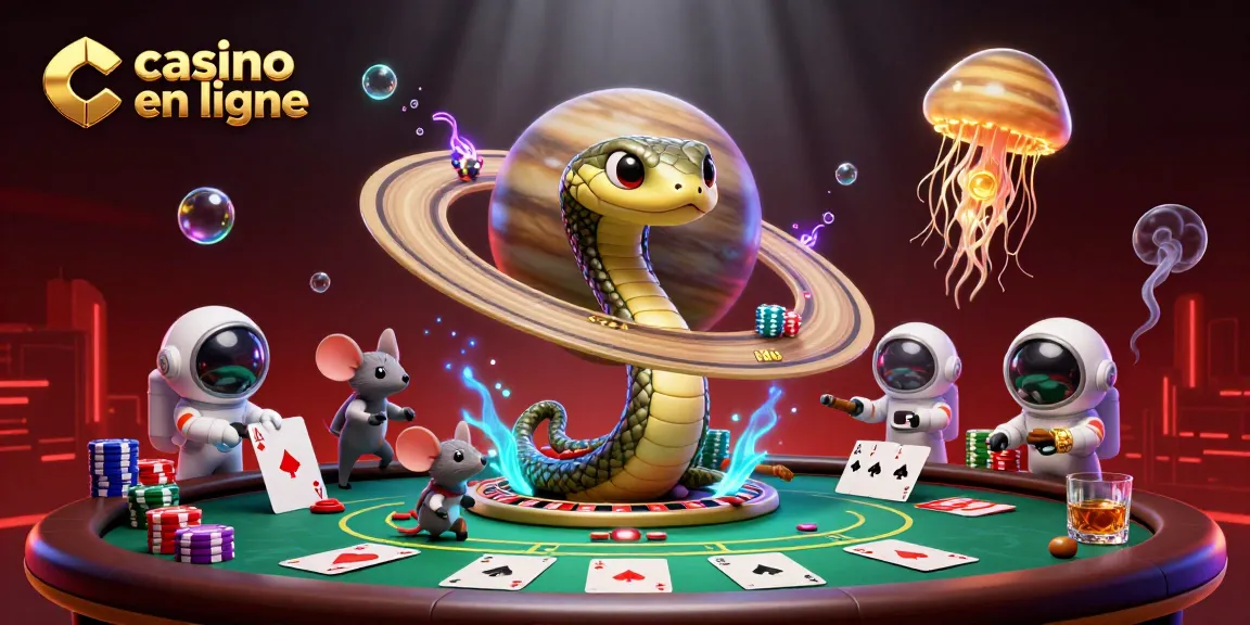 Jouez à casino en ligne avec un serpent Saturne et des astronautes sur des paris spatiaux
