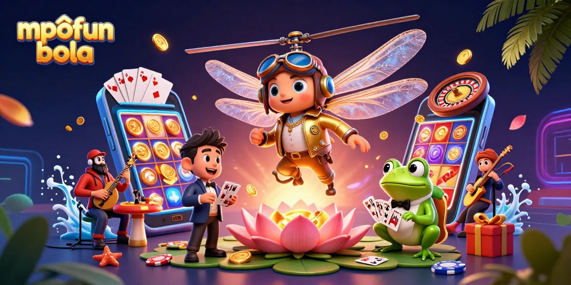 Experience thrilling gameplay with mpofun bola at a vibrant lily pad casino featuring unique characters.